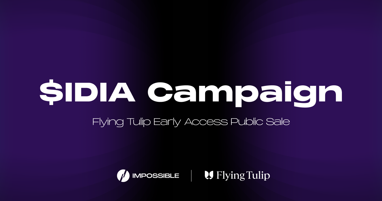Stake IDIA to Secure Your Share of the $15M Flying Tulip Allocation!